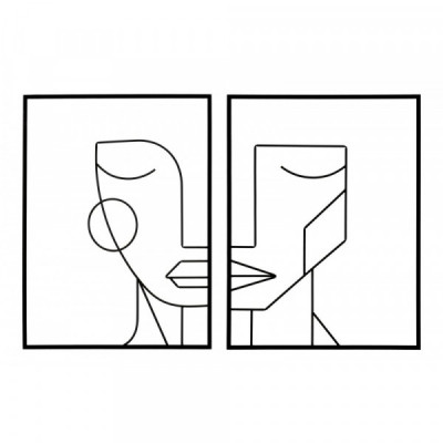 PANNELLO IN FERRO TRIBAL SIMPLY COPPIA CM 60X1X80